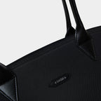 Sac cabas vegan pour femme Jolly Apple Skin et Nylon recyclé noir sans cuir, éthique, écoresponsable, écologique, recyclé et sans cruauté