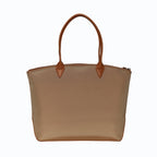 Sac cabas vegan pour femme Jolly Apple Skin et Nylon recyclé bleu caramel sans cuir, éthique, écoresponsable, écologique, recyclé et sans cruauté