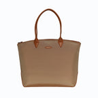 Sac cabas vegan pour femme Jolly Apple Skin et Nylon recyclé bleu caramel sans cuir, éthique, écoresponsable, écologique, recyclé et sans cruauté