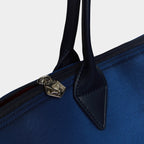 Sac cabas vegan pour femme Jolly Apple Skin et Nylon recyclé bleu marine, sans cuir, éthique, écoresponsable, écologique, recyclé et sans cruauté