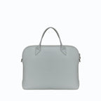 Porte-documents vegan pour femme City Apple Skin gris perle sans cuir, éthique, écoresponsable, écologique, recyclé et sans cruauté