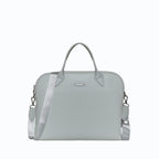 Porte-documents vegan pour femme City Apple Skin gris perle sans cuir, éthique, écoresponsable, écologique, recyclé et sans cruauté