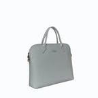 Porte-documents vegan pour femme City Apple Skin gris perle sans cuir, éthique, écoresponsable, écologique, recyclé et sans cruauté