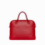 Porte-documents similicuir vegan pour femme City Apple Skin rouge, sans cuir, éthique, écoresponsable, écologique, recyclé et sans cruauté