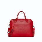 Porte-documents similicuir vegan pour femme City Apple Skin rouge, sans cuir, éthique, écoresponsable, écologique, recyclé et sans cruauté