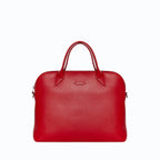 Porte-documents similicuir vegan pour femme City Apple Skin rouge, sans cuir, éthique, écoresponsable, écologique, recyclé et sans cruauté