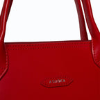 Porte-documents similicuir vegan pour femme City Apple Skin rouge, sans cuir, éthique, écoresponsable, écologique, recyclé et sans cruauté