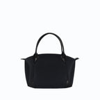 Sac à main vegan pour femme Pretty Apple Skin et Nylon recyclé noir sans cuir, éthique, écoresponsable, écologique, recyclé et sans cruauté