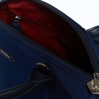 Sac à main vegan pour femme Pretty Apple Skin et Nylon recyclé bleu marine, sans cuir, éthique, écoresponsable, écologique, recyclé et sans cruauté