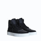 Chaussures vegan Matéo Montante Noires – baskets écoresponsables en matières recyclées