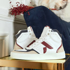 Sneakers vegan Matéo Montante Bordeaux & Marine – baskets écoresponsables Ashoka Paris