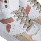 Sneaker vegan Matéo Montante Trio de Rose – détail cuir de pomme Uppeal™ et matières recyclées