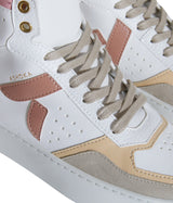 Sneaker vegan Matéo Montante Trio de Rose – détail cuir de pomme Uppeal™ et matières recyclées