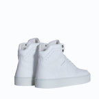 Sneaker vegan Matéo Montante Blanche – vue arrière avec semelle renforcée