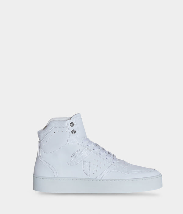 Sneaker vegan montante Matéo Blanche – chaussure éthique biosourcée et recyclée