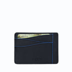 Grand porte-carte Mylo™️ bleu en mycélium, structure souterraine des champignons - éthique, écoresponsable, écologique, durable et sans cruauté