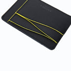 Grand porte-carte Mylo™️ jaune en mycélium, structure souterraine des champignons - éthique, écoresponsable, écologique, durable et sans cruauté