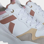 Chaussure vegan Lewis Trio de Rose – détail cuir de pomme Uppeal™ et matériaux recyclés