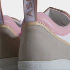Sneaker vegan Lewis Trio de Rose – détail logo Ashoka Paris au talon