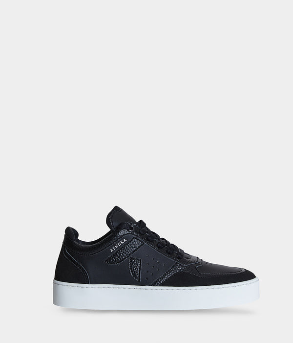Sneaker vegan Matéo Basse Noire – chaussure éthique biosourcée et recyclée