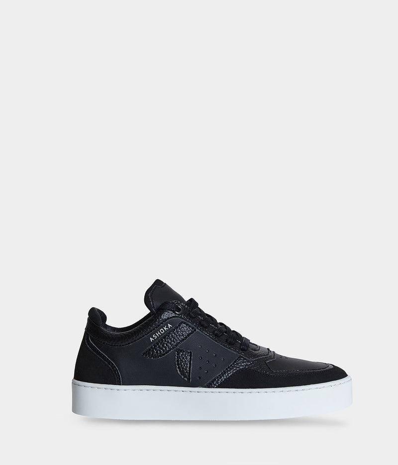 Sneaker vegan Matéo Basse Noire – chaussure éthique biosourcée et recyclée
