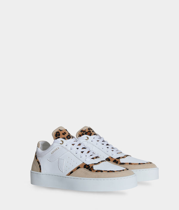 Chaussures vegan Matéo Basse Léopard – baskets écoresponsables tendance