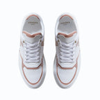 Sneakers vegan Matéo Basse Nude – vue du dessus avec laçage ergonomique