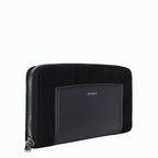 Portefeuille-Compagnon Oxymore noir Apple Skin lisse, éthique écologique recyclé et  écoresponsable.